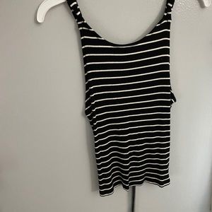 Black and white tank